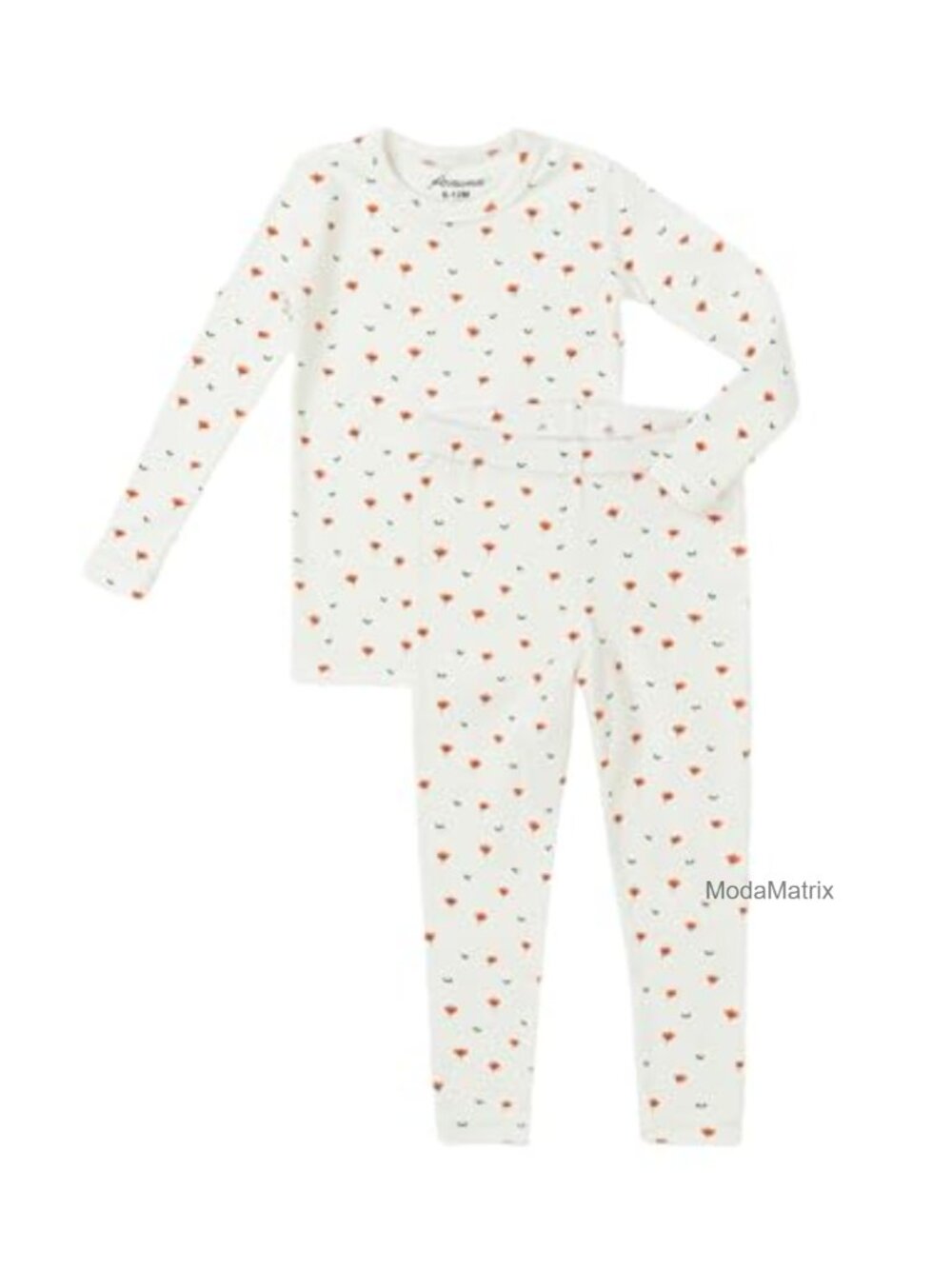 Kids Cotton Pajama Set Long Sleeve Snug Fit 2T